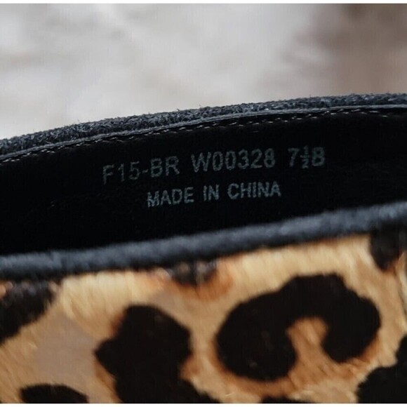 Cole Haan Claremont Calf Hair Ankle Bootie In Ocelot Print Size 7.5 - Picture 11 of 11